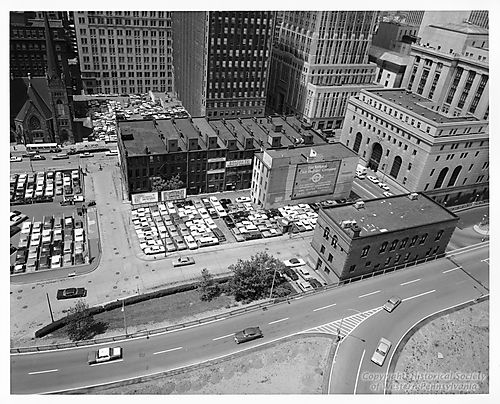 Site of the future United States Steel Building