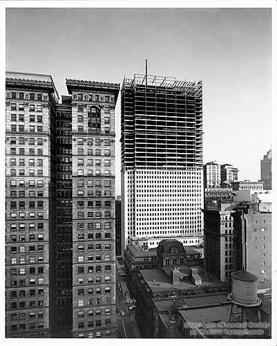 United States Steel-Mellon Building during Construction