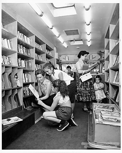 Inside view of the Bookmobile