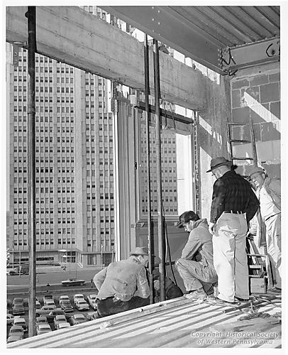 Construction Workers at the Bell Telephone Building