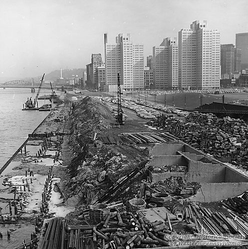 River Wall and Wharf under Construction