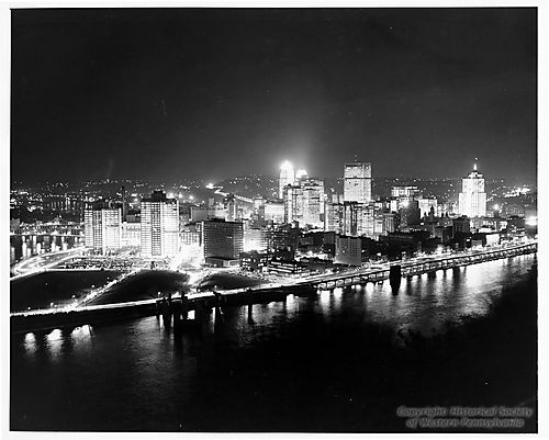 Downtown Pittsburgh at Night