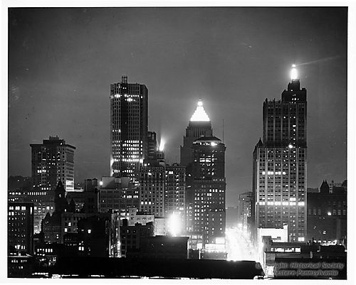 Downtown Pittsburgh at Night