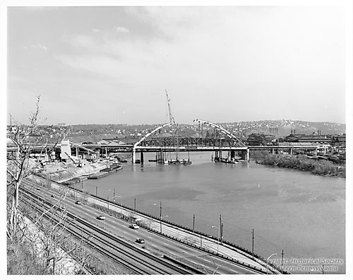 Construction of the Brady Street Bridge