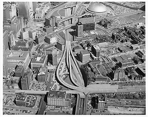 Aerial view of Crosstown Boulevard