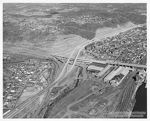 Aerial view of the Etna-Sharpsburg Bypass