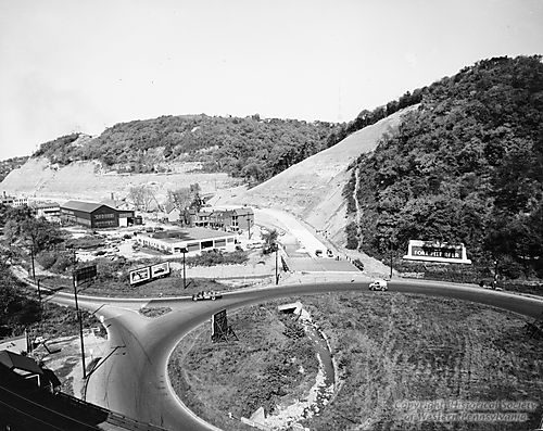 Construction at the Banksville Traffic Circle