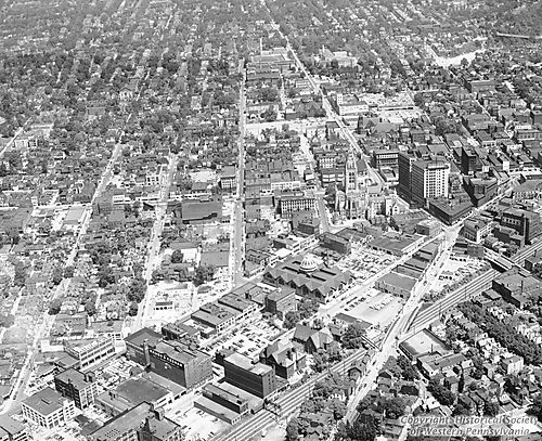Aerial view of East Liberty