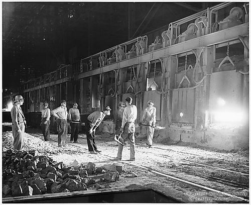 Interior view of a Steel Mill