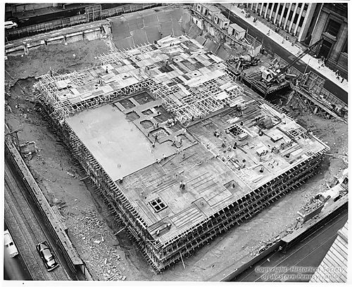 Construction of Mellon Square Park and Garage