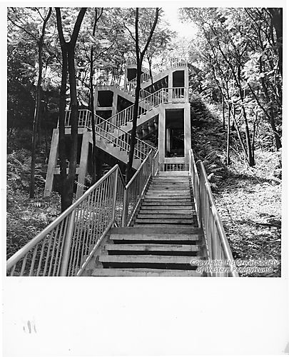 Steps on East Ohio Street
