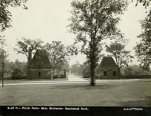 Frick Park Main Entrance