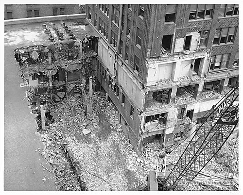 Demolition of the Post Gazette Building