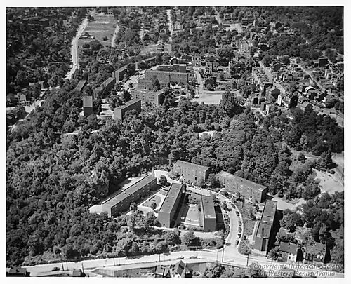 Aerial view of Allegheny Dwellings