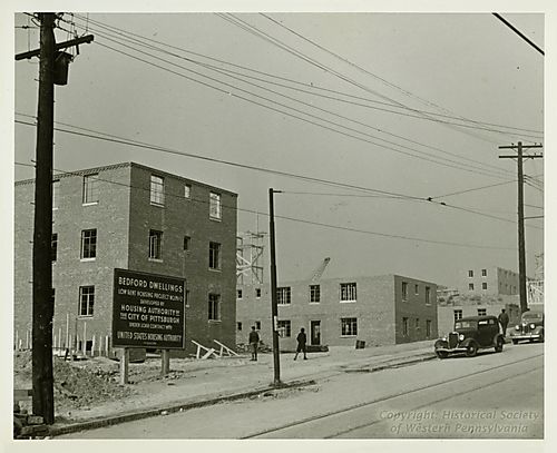 Construction of the Bedford Dwellings