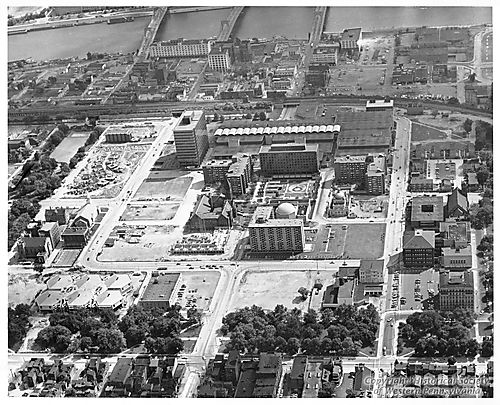 Aerial view of Allegheny Center