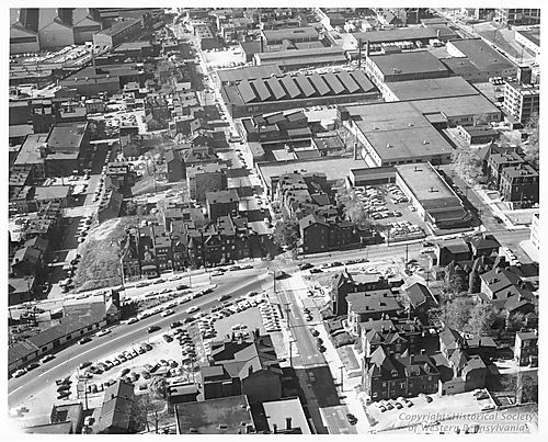 Aerial view of Manchester