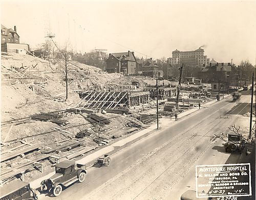 Construction of Montefiore Hospital