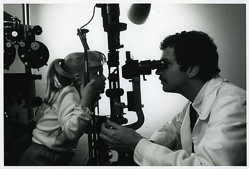 Child's eye examination