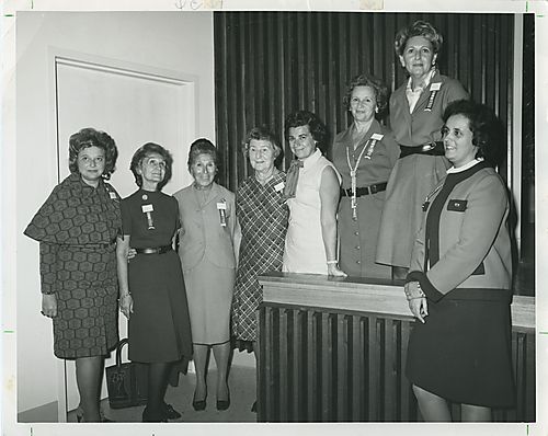 Ladies' Hospital Aid Society former presidents at the dedication of the LHAS Auditorium