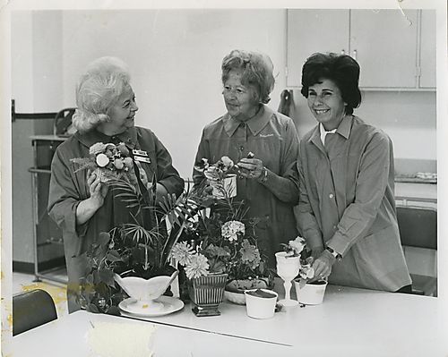 Ladies' Hospital Aid Society  Flower Recreation Program volunteers