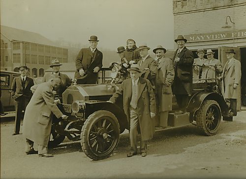 Bertha Rauh at the Mayview Fire Department