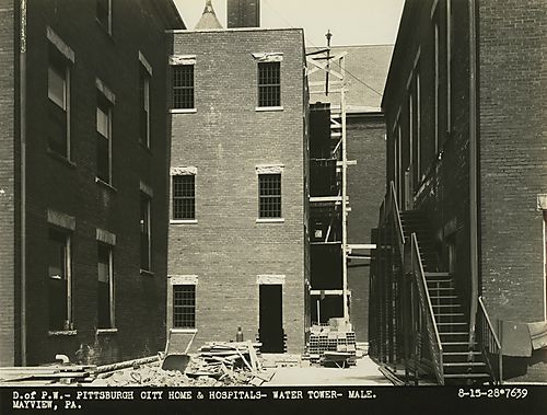 Mayview Hospital, water tower (male building)
