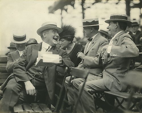 Bertha Rauh at the Benefit Ball Game (Forbes Field) for the Harmarville Convalescent Home
