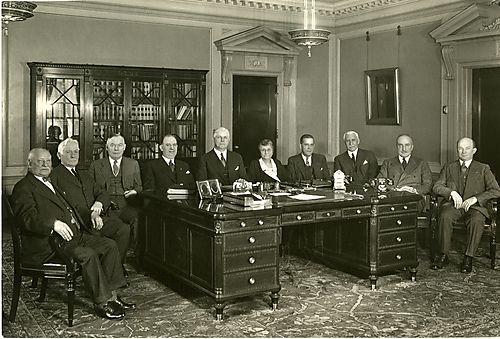 Mayor John S. Herron and his cabinet
