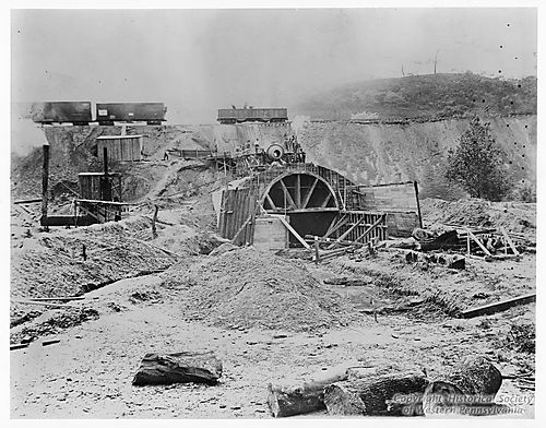 Tunnel at Aliquippa Works under Construction