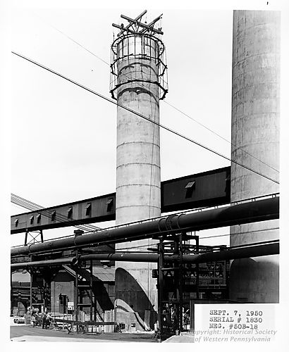 View looking east showing Battery Stack