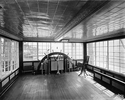 Pilot House on a River Towboat