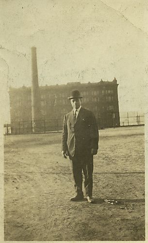 James A. Dorsey on the field of Washington Park
