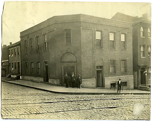 James A. Dorsey standing outside the Crawford Bath House