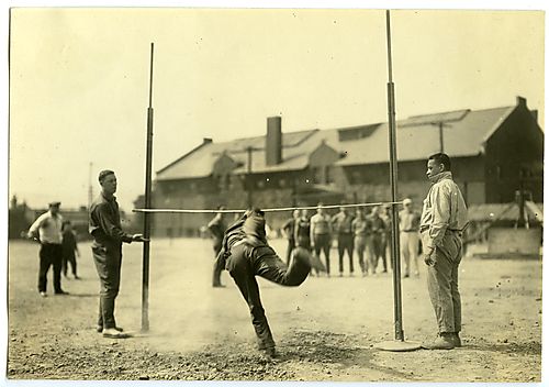 Men practicing the high jump in Washington Park (2)
