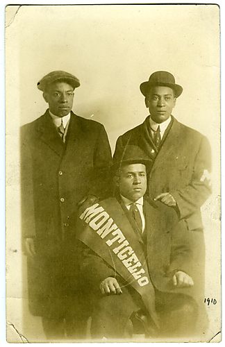 James A. Dorsey with unidentified members of the Monticello Athletic Association.
