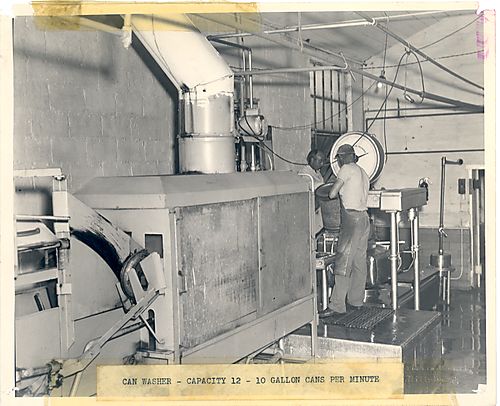 Can Washer – Capacity 12-10 Gallon Cans Per Minute