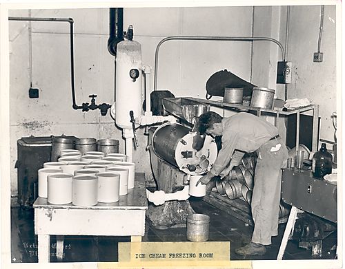 Ice Cream Freezing Room