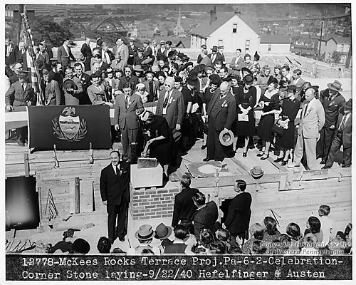 Corner Stone laying of the McKees Rocks Terrace Project