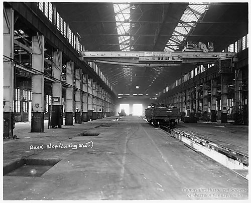 Baltimore &amp; Ohio Railroad Repair Shop - Back Shop Looking West