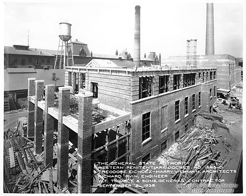 Western Penitentiary Building under Construction