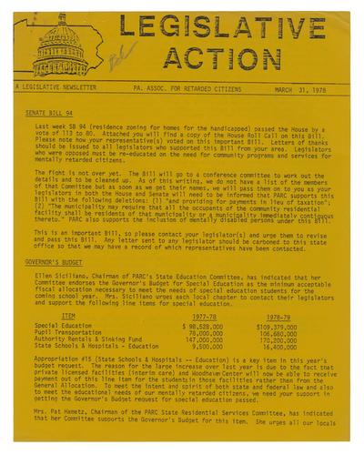 Legislative Action