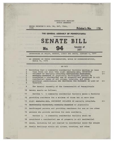 Senate Bill 94, Group Homes, Zoning