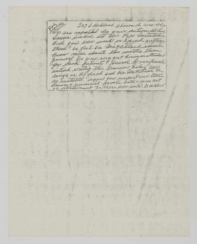 Note from D. H. Karr to Helene Wohlgemuth