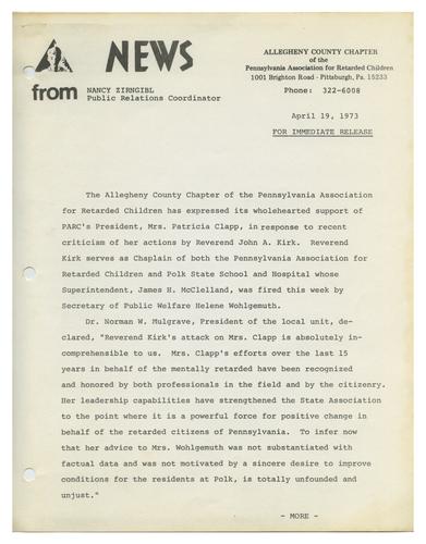 ACC-PARC Press Release