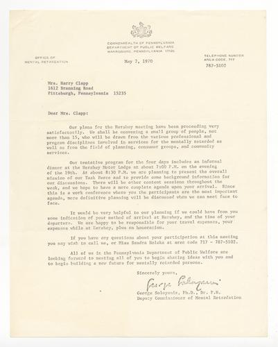 George Soloyanis Letter