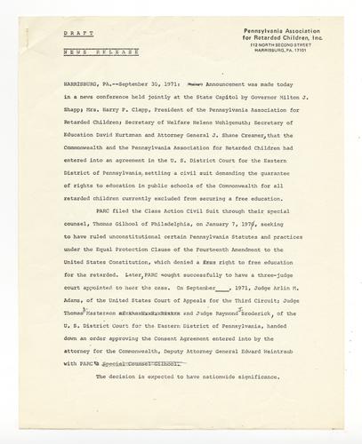 Right to Education News Release Draft