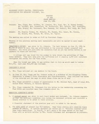 ACC-PARC Board Meeting Minutes