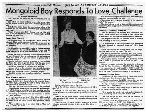 Pittsburgh Press Article