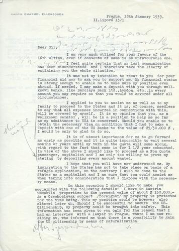 Letter from Emanuel Ellenbogen to Henry Ellenbogen (3)